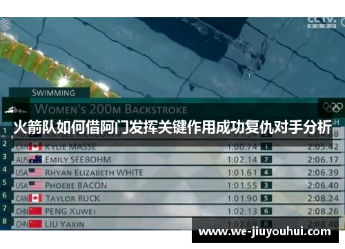 火箭队如何借阿门发挥关键作用成功复仇对手分析 火箭队如何借阿门发挥关键作用成功复仇对手分析